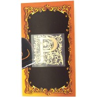 Золотая наклейка "Буква Р" (элитные подарки- бижутерия) фото
