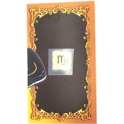 Золотая наклейка "Знак зодиака Дева", размер 1*1.5, 1.5*1.5 (элитные подарки- бижутерия) фото