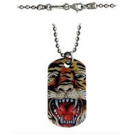 Цепь с подвеской в виде тигра TIGER, Ed Hardy by Christian Audigier (элитная бижутерия) фото